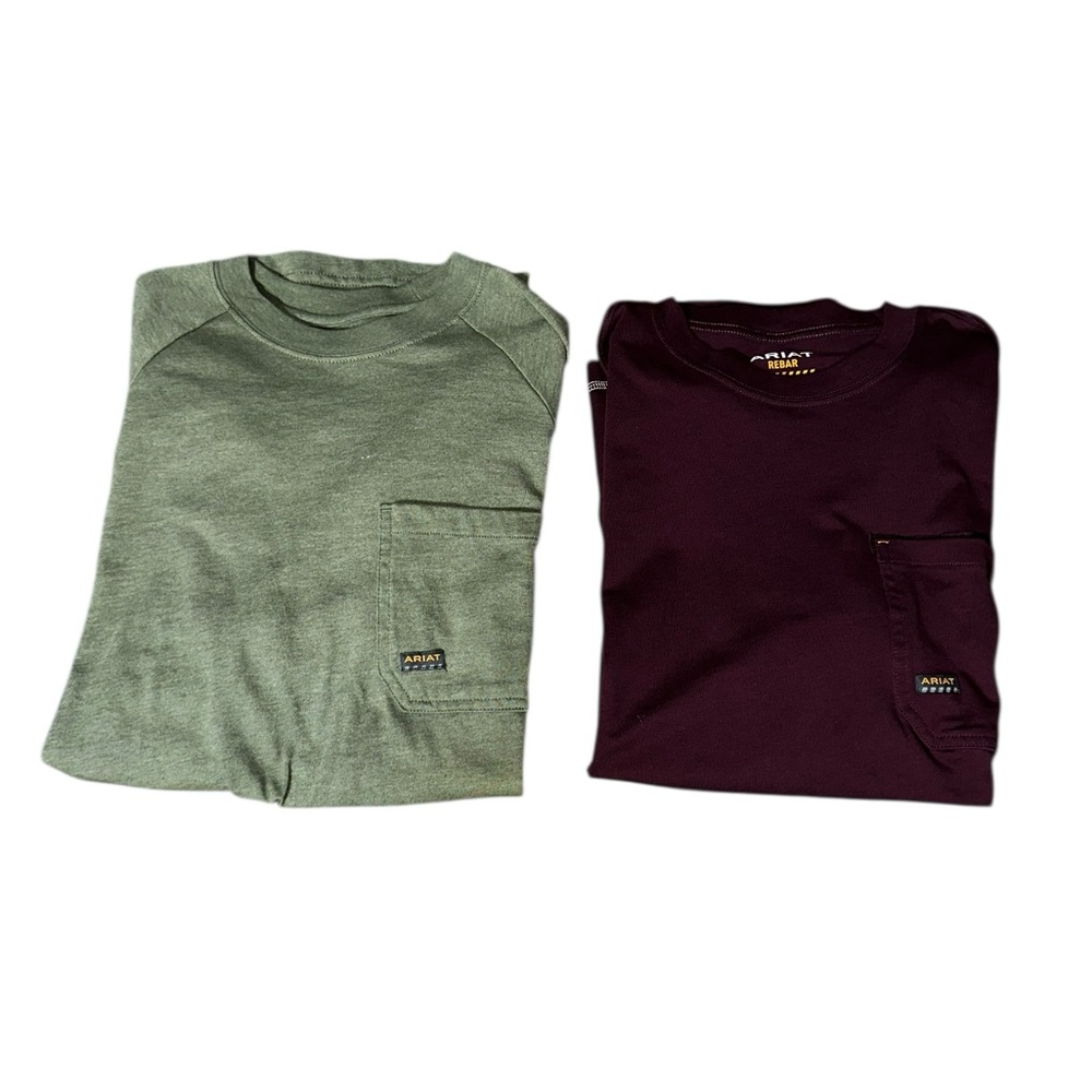 Ariat Short Sleeve Tees - Green and Purple